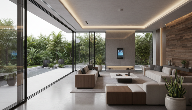Seamless Living: Integrating Nature, Tech, and Openness in Contemporary Homes